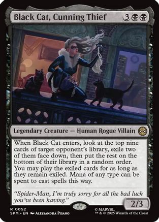 Black Cat, Cunning Thief [Marvel's Spider-Man] - Magic: The Gathering - Card Brawlers | Quebec | Canada |