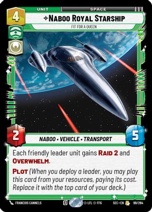 Naboo Royal Starship - Fit For A Queen (99/264) (99/264) [Secrets of Power] - Fantasy Flight Games - Card Brawlers | Quebec | Canada |