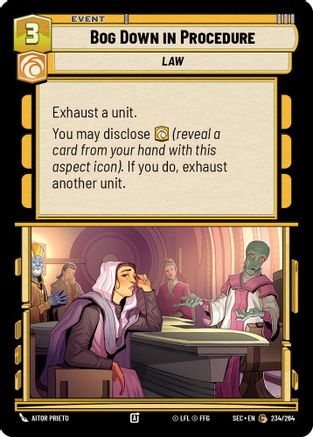 Bog Down in Procedure (234/264) (234/264) [Secrets of Power] - Fantasy Flight Games - Card Brawlers | Quebec | Canada |