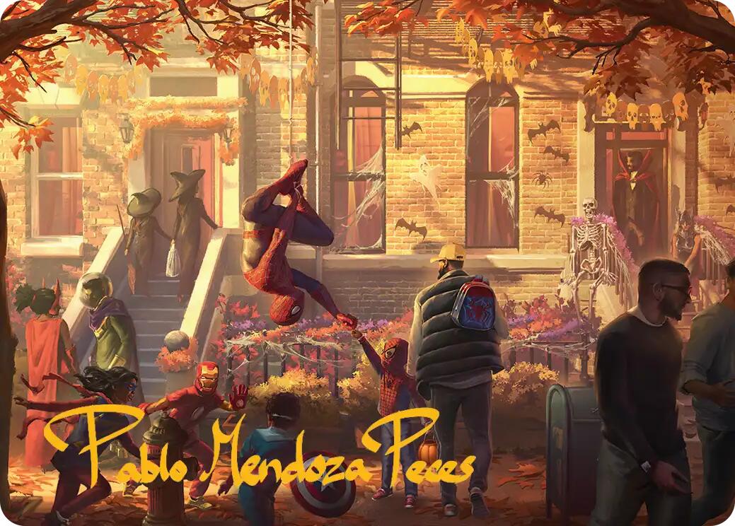 Friendly Neighborhood Art Card (Gold-Stamped Signature) [Marvel's Spider-Man Art Series] - Magic: The Gathering - Card Brawlers | Quebec | Canada |