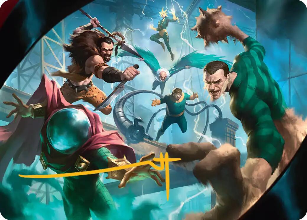 Behold the Sinister Six! Art Card (7/54) (Gold-Stamped Signature) [Marvel's Spider-Man Art Series] - Magic: The Gathering - Card Brawlers | Quebec | Canada |