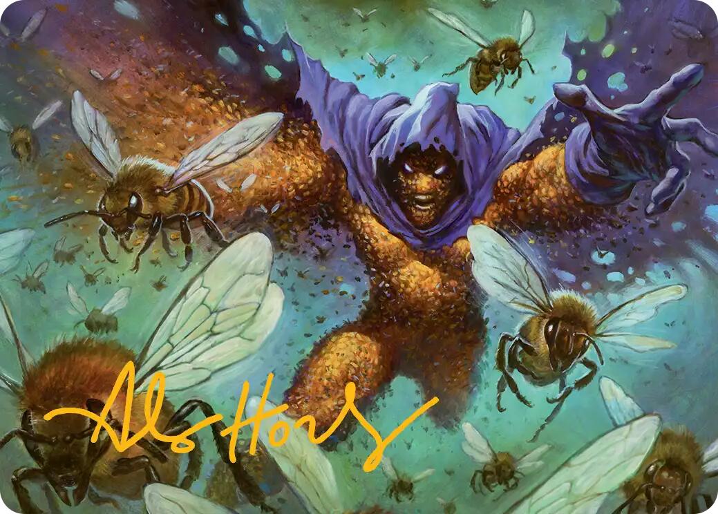 Swarm, Being of Bees Art Card (Gold-Stamped Signature) [Marvel's Spider-Man Art Series] - Magic: The Gathering - Card Brawlers | Quebec | Canada |