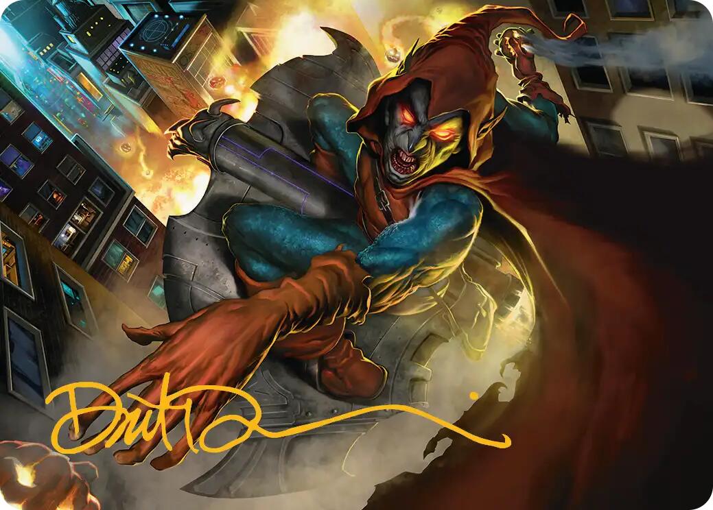 Hobgoblin, Mantled Marauder Art Card (Gold-Stamped Signature) [Marvel's Spider-Man Art Series] - Magic: The Gathering - Card Brawlers | Quebec | Canada |