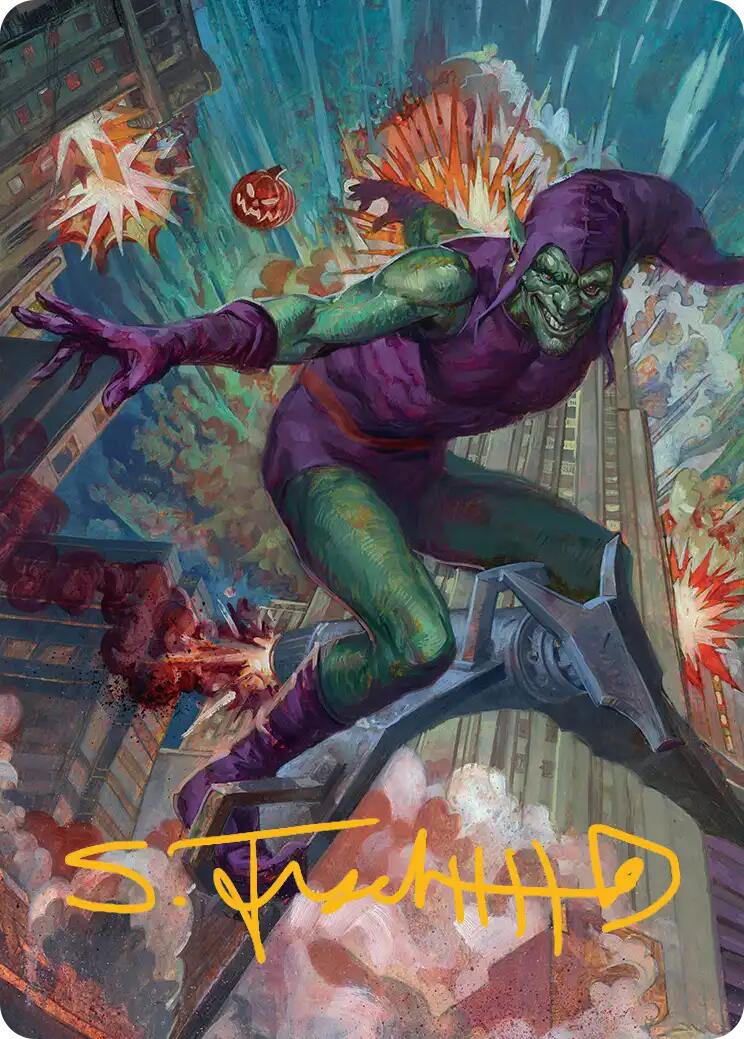 Green Goblin Art Card (26/54) (Gold-Stamped Signature) [Marvel's Spider-Man Art Series] - Magic: The Gathering - Card Brawlers | Quebec | Canada |