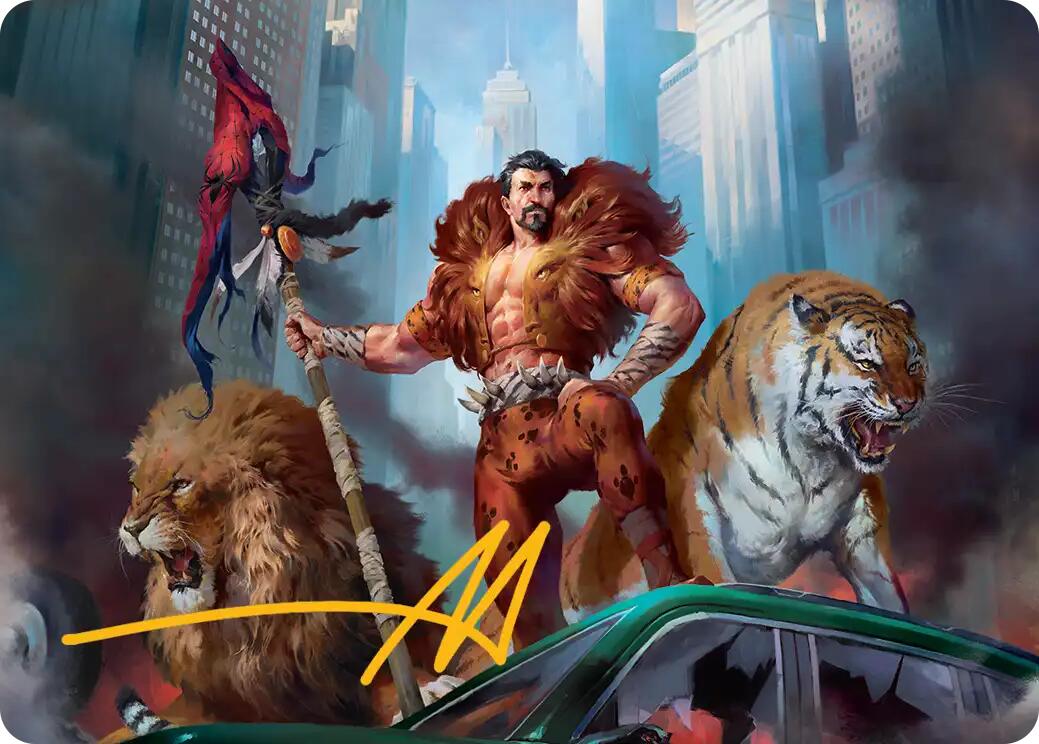 Kraven, Proud Predator Art Card (Gold-Stamped Signature) [Marvel's Spider-Man Art Series] - Magic: The Gathering - Card Brawlers | Quebec | Canada |