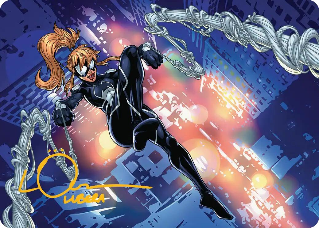 Arana, Heart of the Spider Art Card (Gold-Stamped Signature) [Marvel's Spider-Man Art Series] - Magic: The Gathering - Card Brawlers | Quebec | Canada |