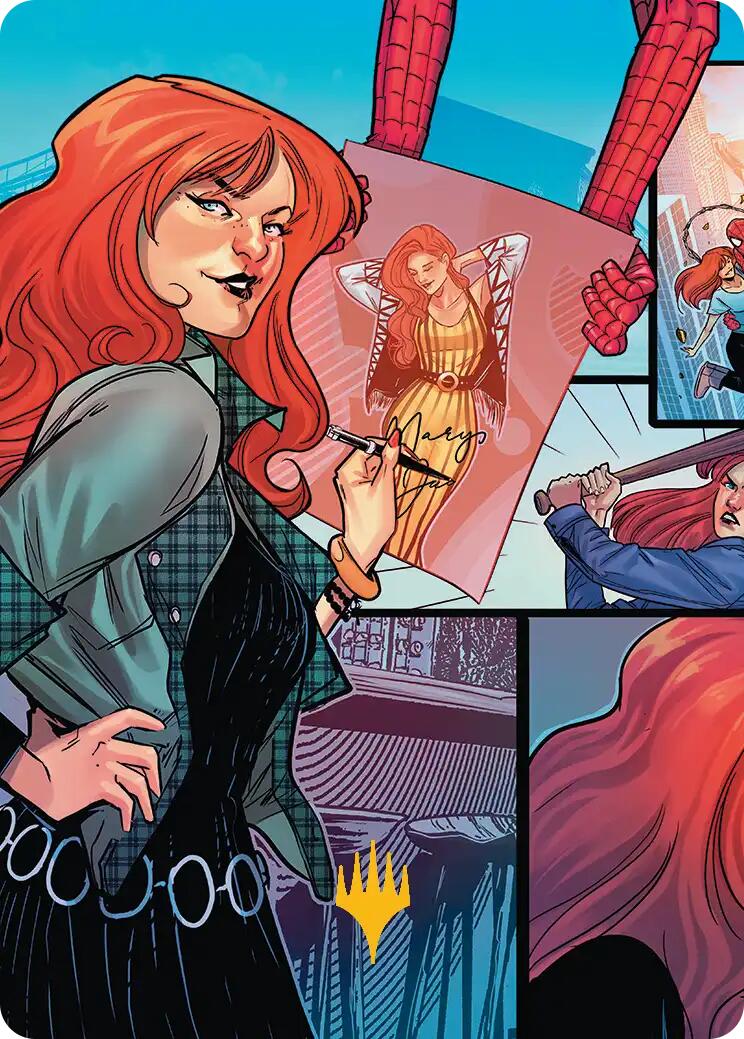 Mary Jane Watson Art Card (Gold-Stamped Planeswalker Symbol) [Marvel's Spider-Man Art Series] - Magic: The Gathering - Card Brawlers | Quebec | Canada |