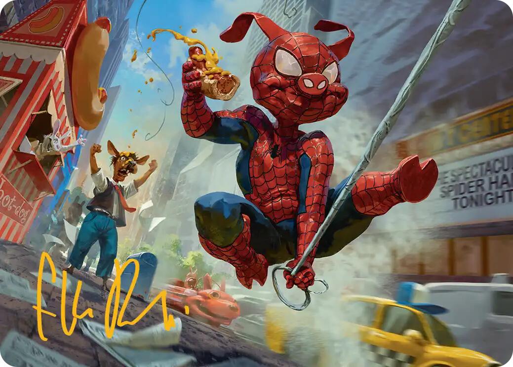 Spider-Ham, Peter Porker Art Card (Gold-Stamped Signature) [Marvel's Spider-Man Art Series] - Magic: The Gathering - Card Brawlers | Quebec | Canada |