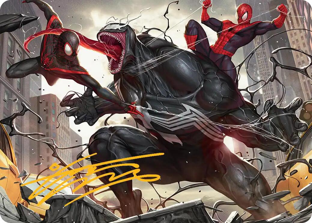 Terrific Team-Up Art Card (Gold-Stamped Signature) [Marvel's Spider-Man Art Series] - Magic: The Gathering - Card Brawlers | Quebec | Canada |