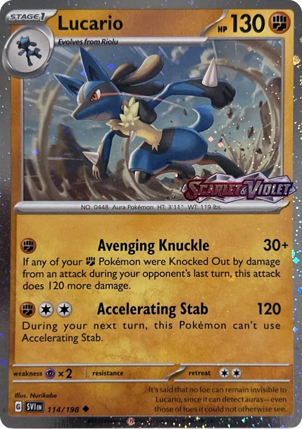Lucario (114/198) (Scarely & Violet Stamp) [Miscellaneous Cards] - Pokémon - Card Brawlers | Quebec | Canada |