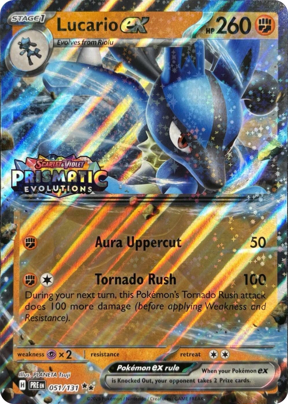 Lucario ex (051/131) (Prismatic Evolutions Stamp) [Miscellaneous Cards] - Pokémon - Card Brawlers | Quebec | Canada |