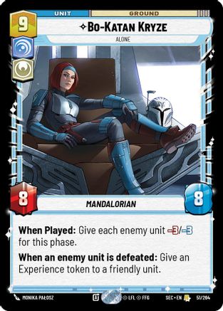 Bo-Katan Kryze - Alone (51/264) (51/264) [Secrets of Power] - Fantasy Flight Games - Card Brawlers | Quebec | Canada |