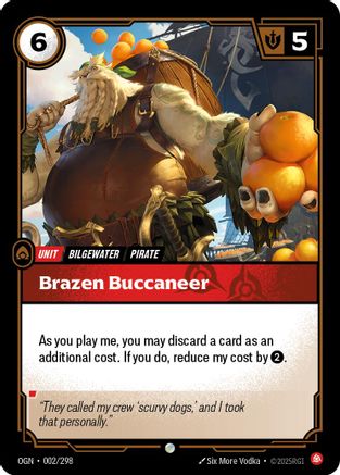 Brazen Buccaneer (002/298) - Origins - Origins - Card Brawlers | Quebec | Canada |