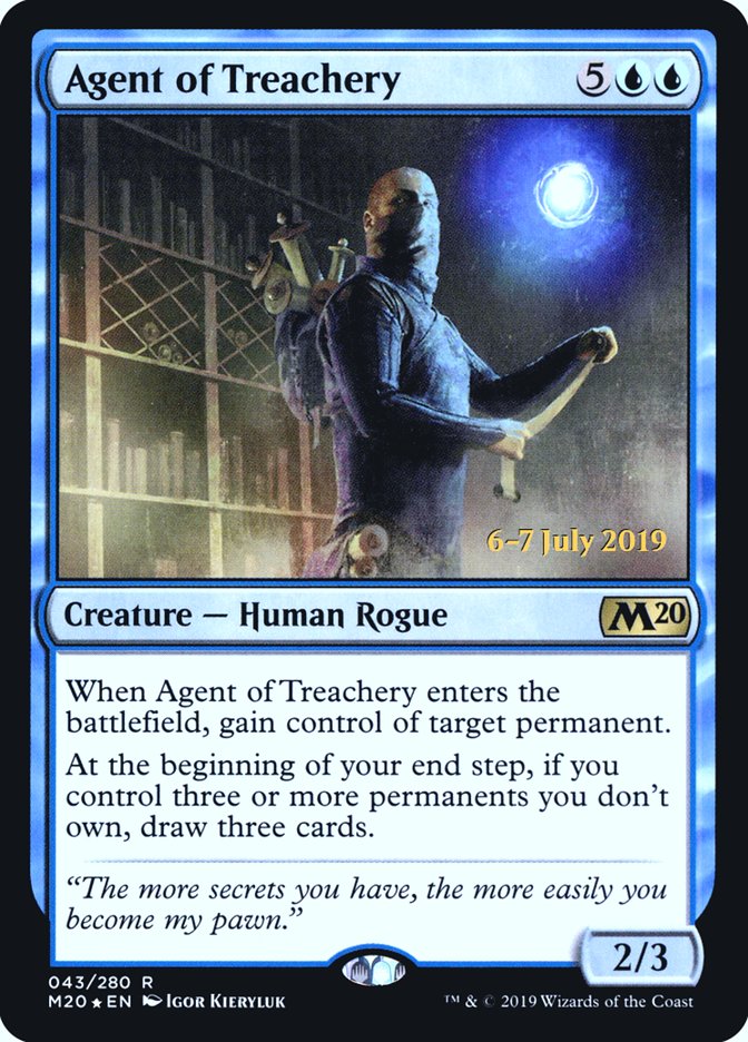 Agent of Treachery [Core Set 2020 Prerelease Promos] - Magic: The Gathering - Card Brawlers | Quebec | Canada |