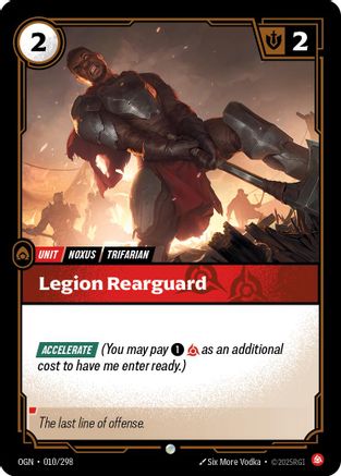 Legion Rearguard (010/298) - Origins - Origins - Card Brawlers | Quebec | Canada |