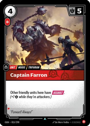 Captain Farron (015/298) - Origins - Origins - Card Brawlers | Quebec | Canada |