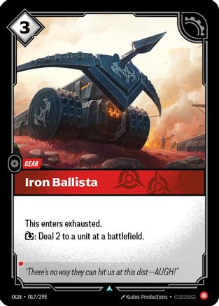 Iron Ballista (017/298) - Origins - Origins - Card Brawlers | Quebec | Canada |