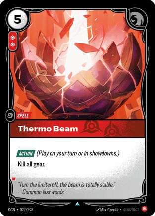 Thermo Beam (022/298) - Origins - Origins - Card Brawlers | Quebec | Canada |