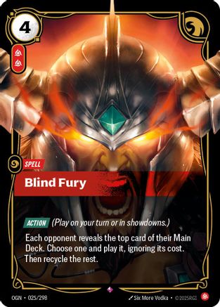 Blind Fury (025/298) - Origins Foil - Origins - Card Brawlers | Quebec | Canada |
