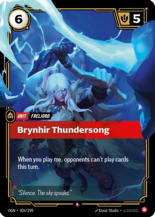 Brynhir Thundersong (026/298) - Origins Foil - Origins - Card Brawlers | Quebec | Canada |
