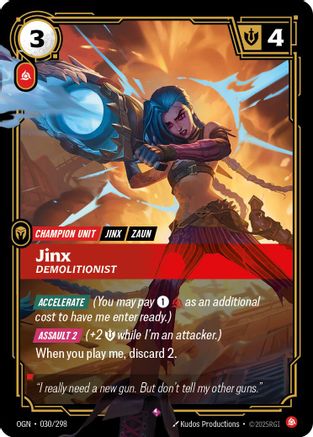 Jinx - Demolitionist (030/298) - Origins Foil - Origins - Card Brawlers | Quebec | Canada |