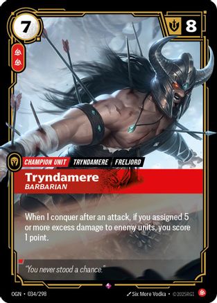 Tryndamere - Barbarian (034/298) - Origins Foil - Origins - Card Brawlers | Quebec | Canada |