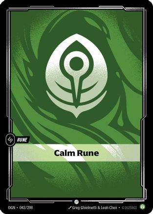 Calm Rune (042/298) - Origins - Origins - Card Brawlers | Quebec | Canada |