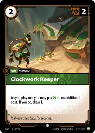 Clockwork Keeper (044/298) - Origins Foil - Origins - Card Brawlers | Quebec | Canada |