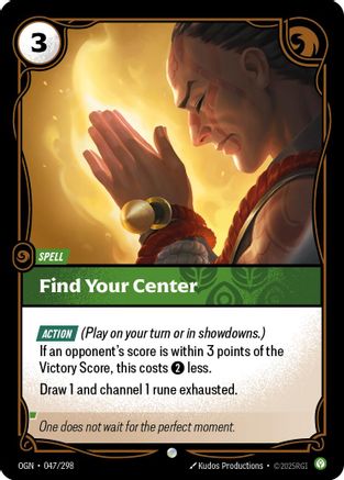 Find Your Center (047/298) - Origins - Origins - Card Brawlers | Quebec | Canada |