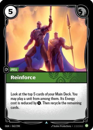 Reinforce (062/298) - Origins - Origins - Card Brawlers | Quebec | Canada |