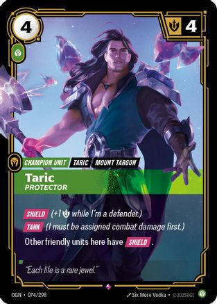 Taric - Protector (074/298) - Origins Foil - Origins - Card Brawlers | Quebec | Canada |