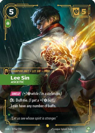 Lee Sin - Ascetic (Alternate Art) (078a/298) - Origins Foil - Origins - Card Brawlers | Quebec | Canada |