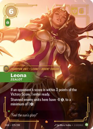 Leona - Zealot (079/298) - Origins Foil - Origins - Card Brawlers | Quebec | Canada |