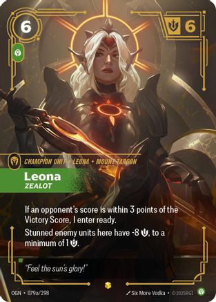 Leona - Zealot (Alternate Art) (079a/298) - Origins Foil - Origins - Card Brawlers | Quebec | Canada |