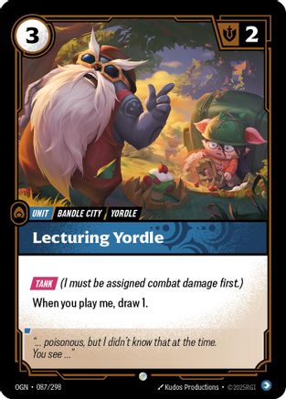 Lecturing Yordle (087/298) - Origins - Origins - Card Brawlers | Quebec | Canada |