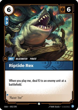 Riptide Rex (092/298) - Origins - Origins - Card Brawlers | Quebec | Canada |