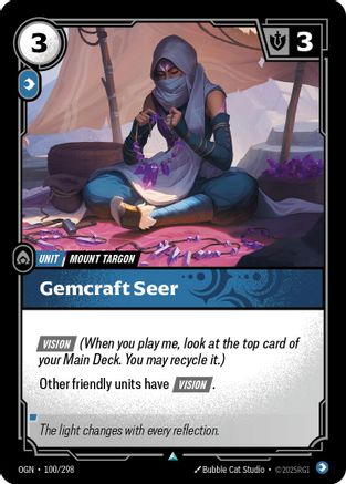 Gemcraft Seer (100/298) - Origins Foil - Origins - Card Brawlers | Quebec | Canada |
