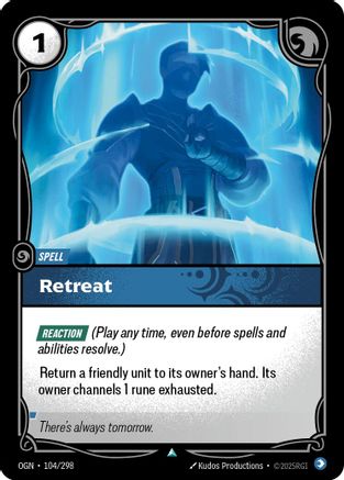Retreat (104/298) - Origins - Origins - Card Brawlers | Quebec | Canada |