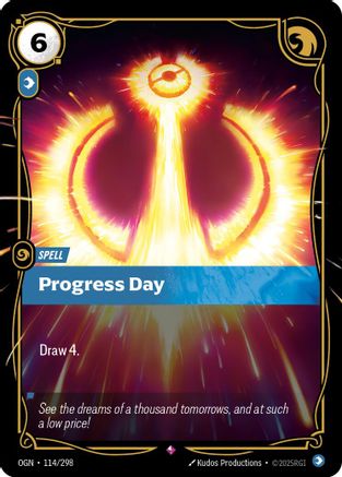 Progress Day (114/298) - Origins Foil - Origins - Card Brawlers | Quebec | Canada |