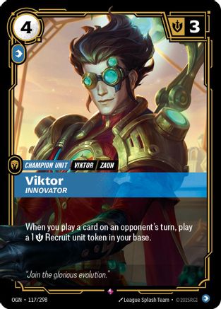 Viktor - Innovator (117/298) - Origins Foil - Origins - Card Brawlers | Quebec | Canada |