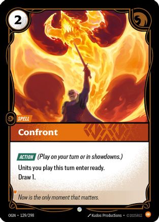 Confront (129/298) - Origins Foil - Origins - Card Brawlers | Quebec | Canada |