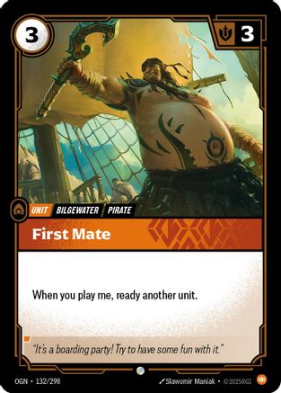 First Mate (132/298) - Origins Foil - Origins - Card Brawlers | Quebec | Canada |