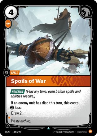 Spoils of War (144/298) - Origins - Origins - Card Brawlers | Quebec | Canada |