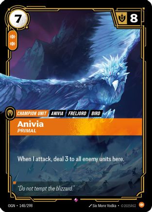 Anivia - Primal (148/298) - Origins Foil - Origins - Card Brawlers | Quebec | Canada |