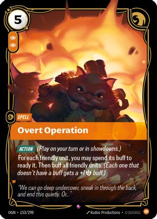 Overt Operation (153/298) - Origins Foil - Origins - Card Brawlers | Quebec | Canada |