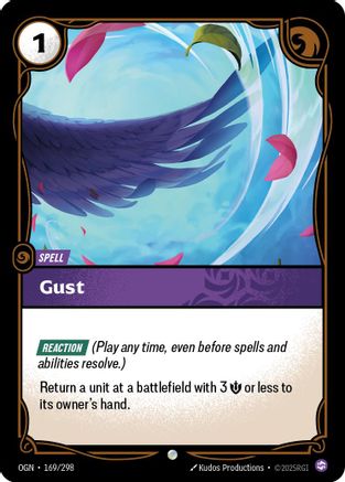 Gust (169/298) - Origins Foil - Origins - Card Brawlers | Quebec | Canada |