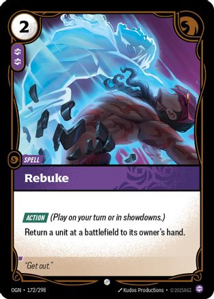 Rebuke (172/298) - Origins - Origins - Card Brawlers | Quebec | Canada |
