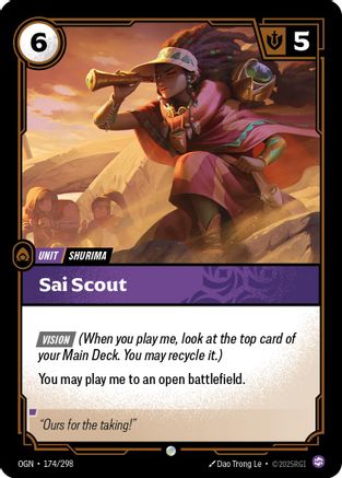 Sai Scout (174/298) - Origins - Origins - Card Brawlers | Quebec | Canada |