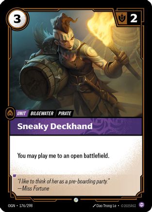 Sneaky Deckhand (176/298) - Origins Foil - Origins - Card Brawlers | Quebec | Canada |
