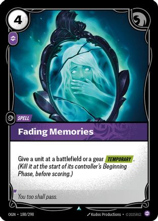 Fading Memories (180/298) - Origins Foil - Origins - Card Brawlers | Quebec | Canada |